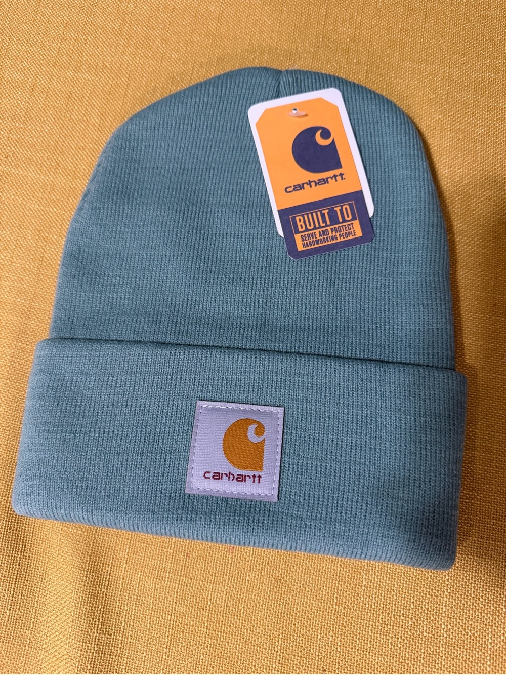 Carhartt Knit Cuffed Beanie - Teal Blue